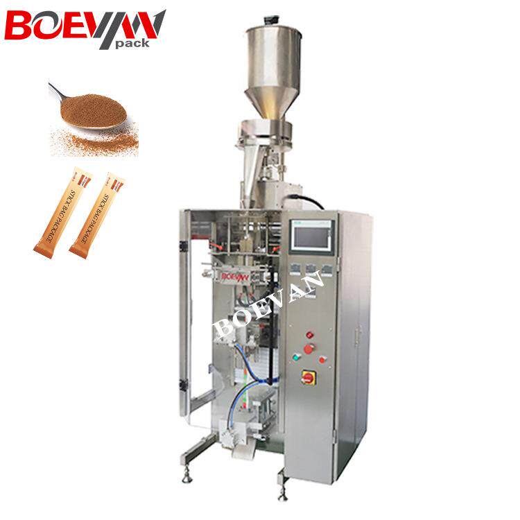 上海搏灼立式小袋包机粉末颗粒包装3合1速溶咖啡奶茶豆奶条包装机