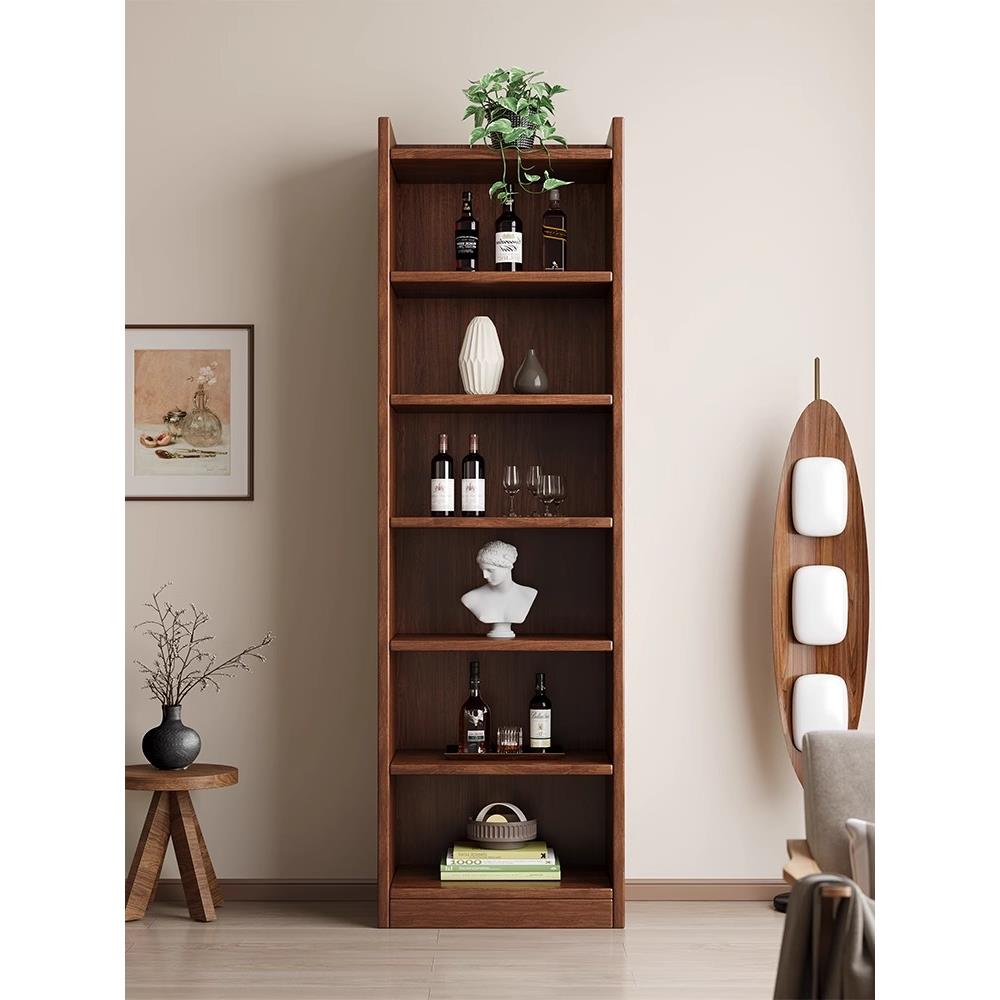 实木生态板酒柜靠墙客厅置物架落地展示柜极窄中小户型商用酒架子