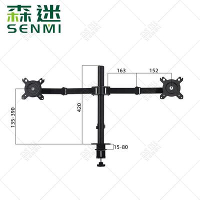 Monitor desktop stand 17-32 inch monitor with gas spring lif