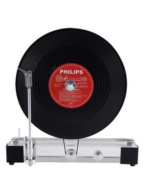 留声机视放映JZCP-801机黑胶唱片开摆放格创意件模型客厅桌面柜玄