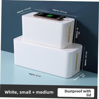 cable box organizer tv storage wire socket line management