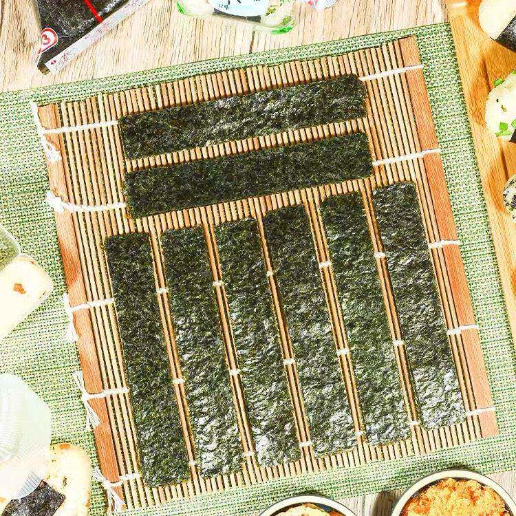 【10包】6切7切8切半切军舰寿司 海苔条台湾饭团手卷紫菜包饭包邮