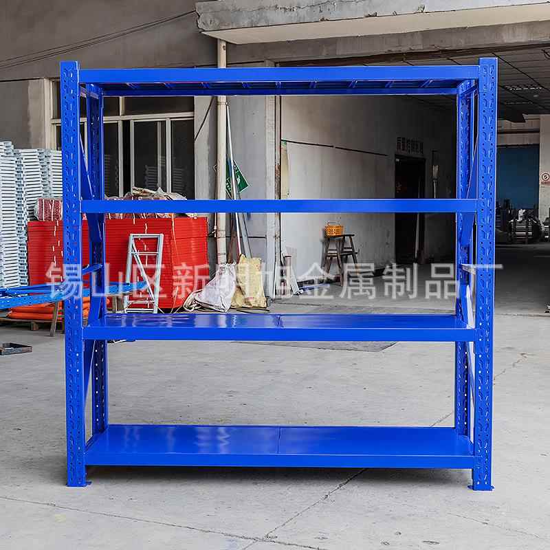 仓轻货898架工业置物架五金储库房蓝色中型型重型物多层板仓库置