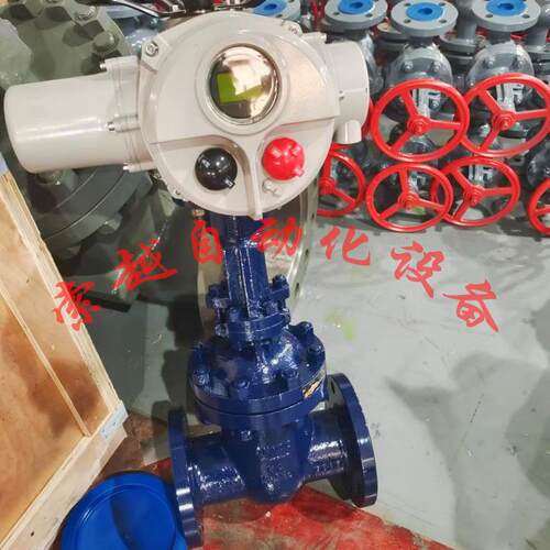 法兰连接式电动闸阀Z941H-10C-DN100智能开关蒸汽导热油铸钢阀