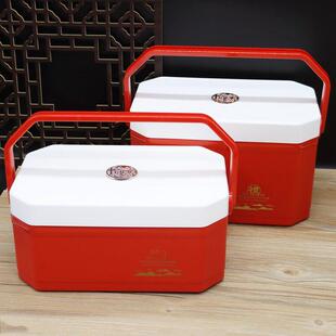 新鲜冬虫夏草保温箱即食海参人参松茸通用泡沫恒温冷藏便携包装盒