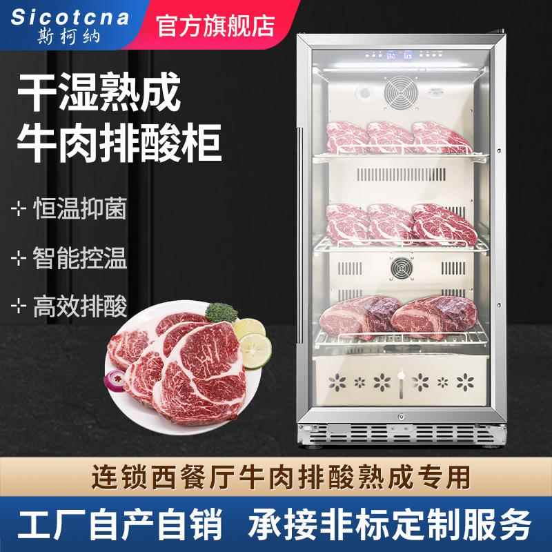 干式牛排熟成柜牛肉排酸柜商用西餐厅冷藏柜家用保鲜展示柜
