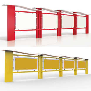 公示栏广告牌立式墙铁户外仿古公告栏艺展示架烤不锈钢漆宣传栏挂