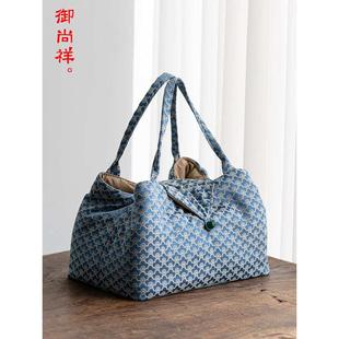棉麻茶具一壶六杯保护收纳布袋包手提随身 ⇗批发户外旅游便携式