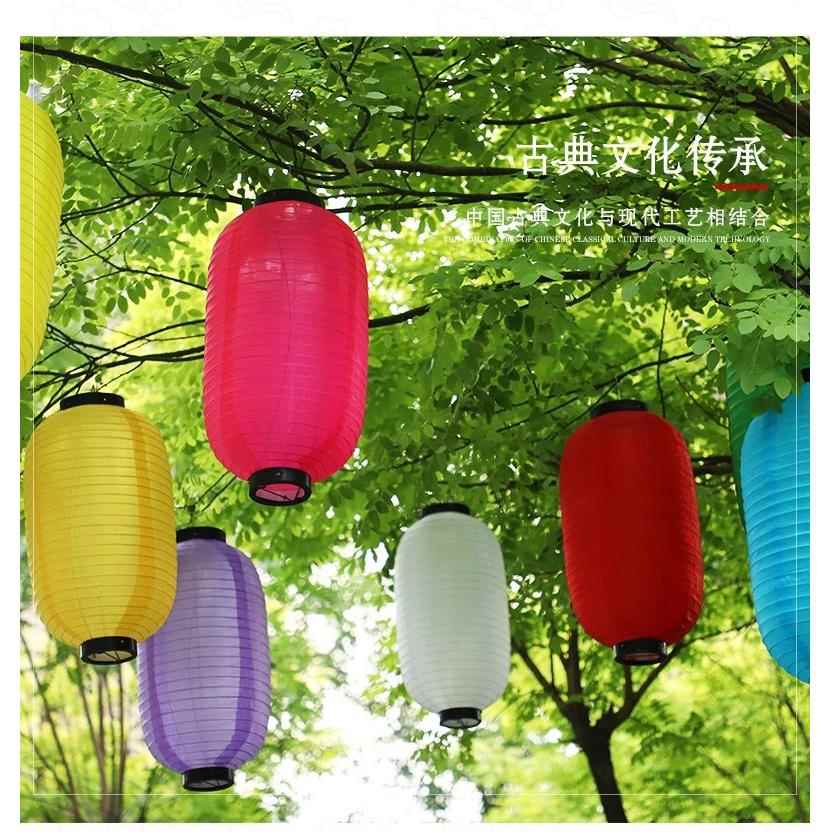 彩色拉丝灯笼 日韩式折叠冬瓜灯笼户外防水广告装饰布置喷绘灯笼