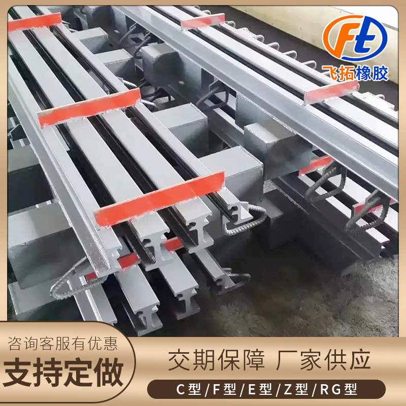 公路桥梁伸缩缝定制C型F型E型变形缝装置公路地面钢异型伸缩装置
