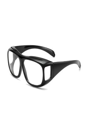 大框防风骑行防尘开车全包围男女护目太阳镜偏光夜视镜片