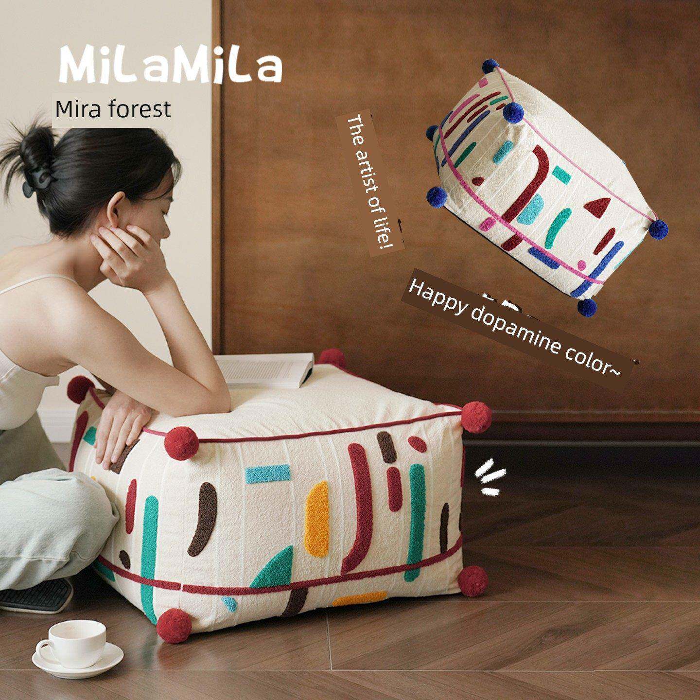 Mila“艺术家”多巴胺泡泡榻榻米客厅靠垫豆袋蒲团家