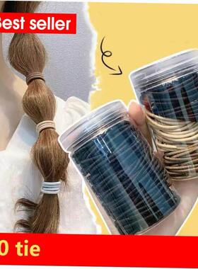 Hair rope rubber band female high elasticity black hair tie1