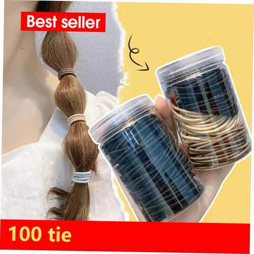 Hair rope rubber band female high elasticity black hair tie1