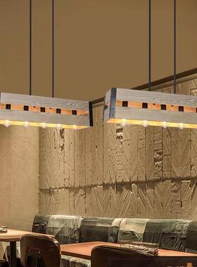 美式复古工业茶吧台吊灯创意个性特色餐厅实CC23-54木风服装吊店