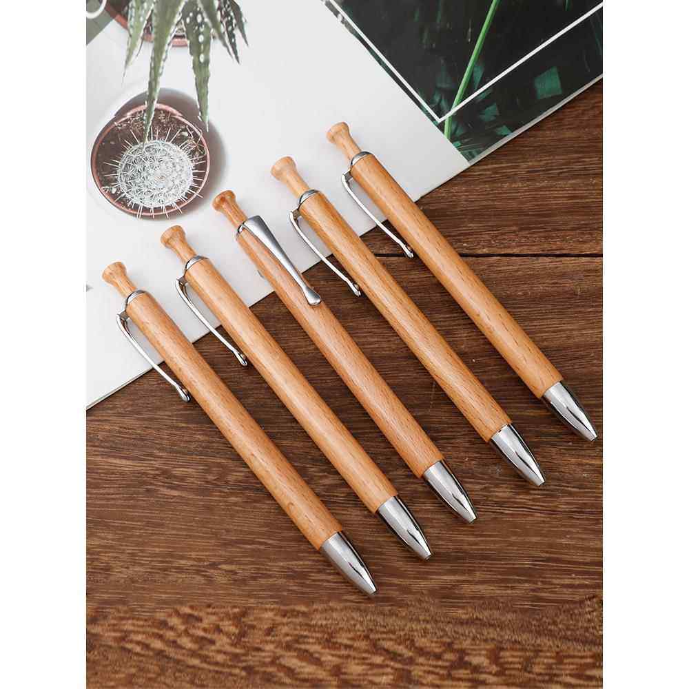 木头按动圆珠笔 实木笔杆金属配件签字笔 原木材质 激光定制,文具电教/文化用品/商务用品,圆珠笔,淘宝优惠券,粉丝福利购,淘宝优惠卷