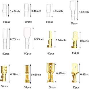 铜镀锡裸端子插簧金色 插簧插片端子 批发 600pcs盒装