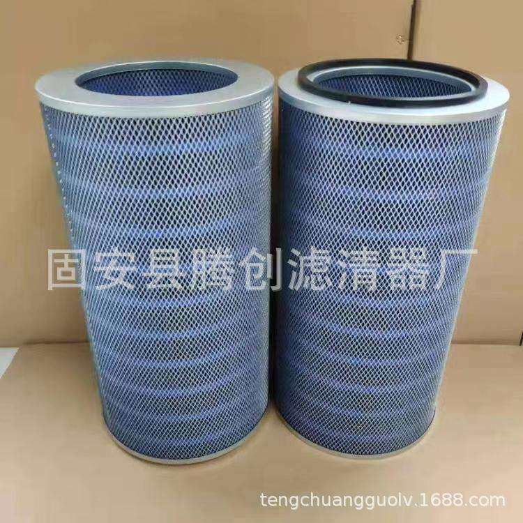 空气除尘器用纳米阻燃除尘滤筒大面积过滤粉尘大风量低阻力