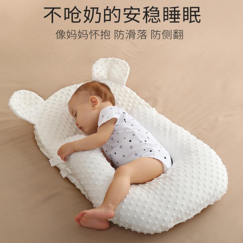 xKW防吐奶斜icTAX2p4坡抬头靠生枕肠绞新儿训趴胀气安痛全感排气
