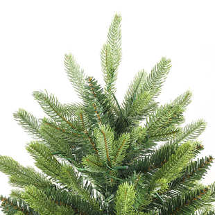 PE带灯发光圣诞树家用绿色豪华PVC混合立体三叉尖头圣诞自动树