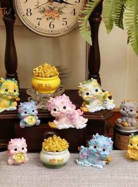 卡通招财貔貅汽车小件麒麟可爱送礼物桌面办公客厅家居装饰品摆件