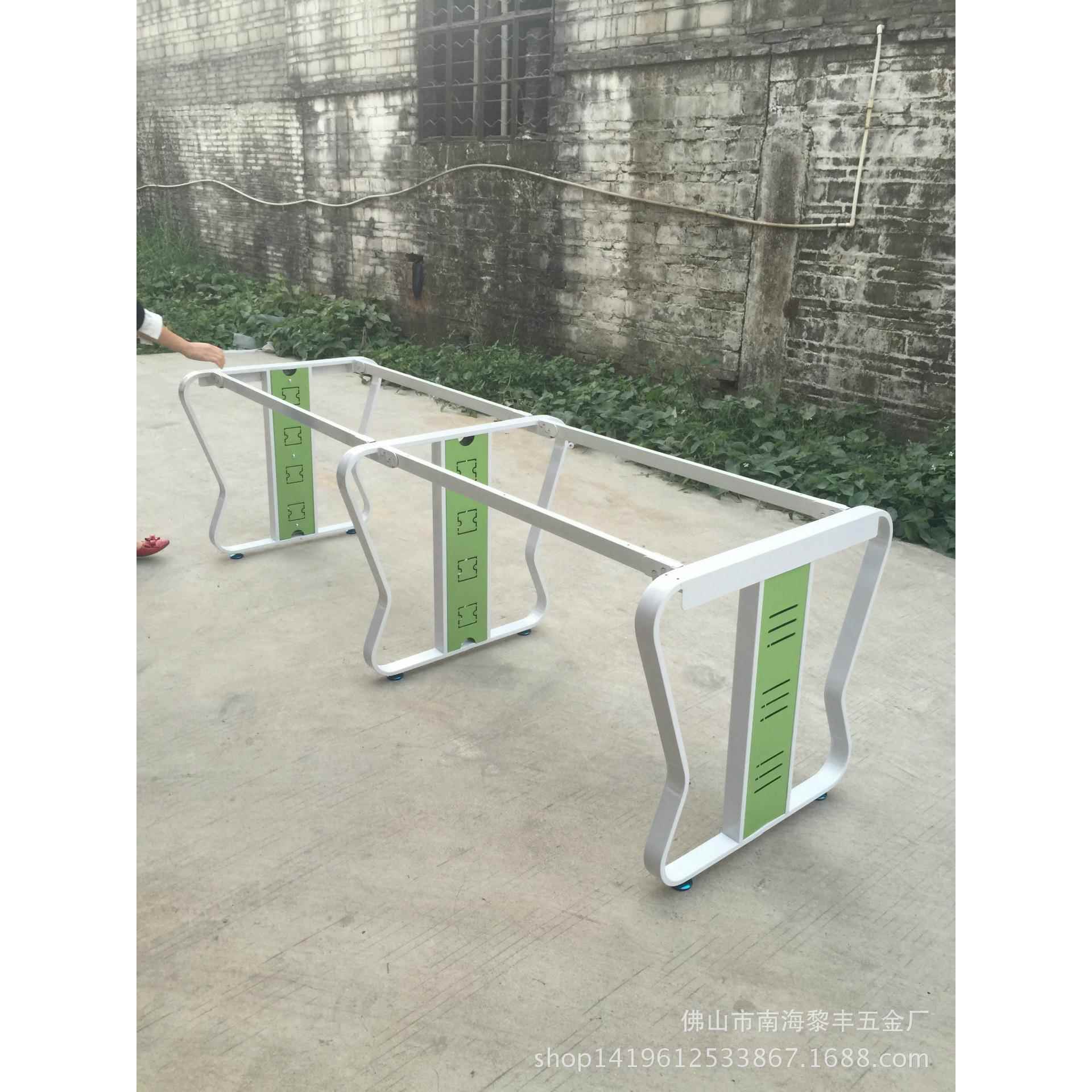 会议桌架蝴蝶钢架热卖办公桌腿组合屏风办公桌脚办公桌铁支架