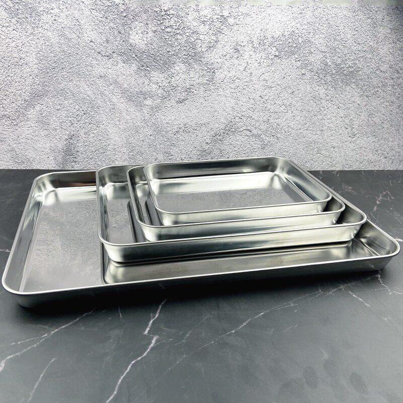 新款直销304不锈钢肠粉蒸盘套装家用小型拉肠粉专用工具凉皮长方