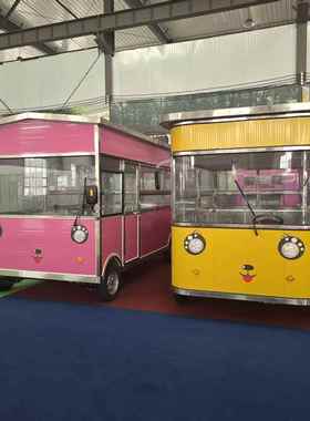 商用不锈钢美多功能轮餐车移动餐厅四创业车70319流动食小售吃饮