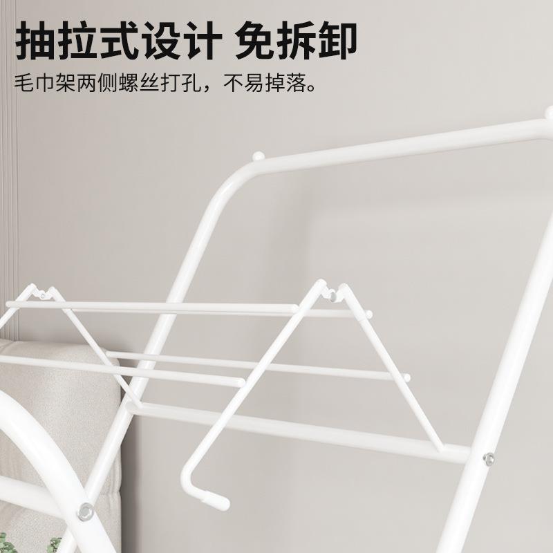 可折叠晾晒架落地家用阳台晾衣架婴儿晾晒架室内外X型挂衣架