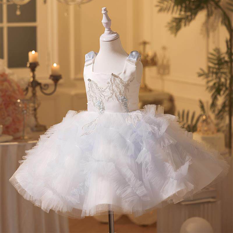 正品新中国风少女装典雅易近奢华众小儿持童公主装主古筝钢接琴旗