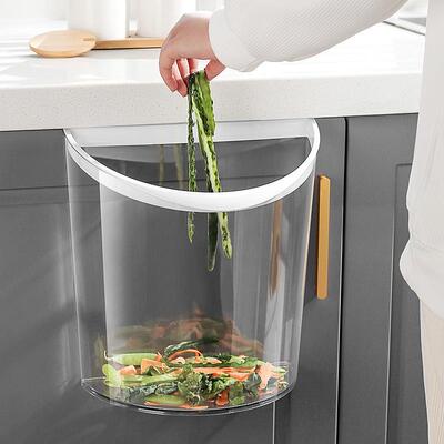 Creative New Home Kitchen Trash Bin, Wall-Mounted Design for