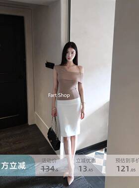 【Fart Shop】顶御半身裙轻职风中裙气质裙子性感高腰包臀裙女