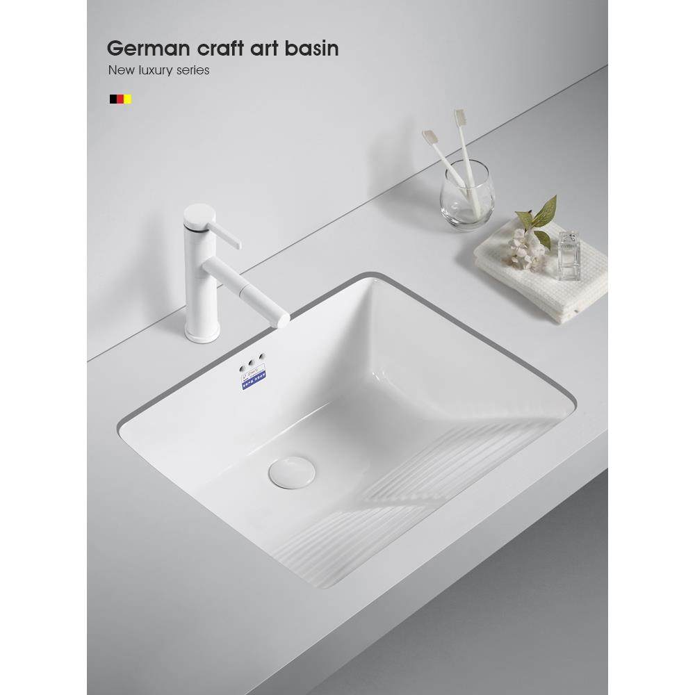 台下盆带搓衣板阳台陶瓷洗衣池卫生间小户型嵌入式洗手盆洗衣台盆