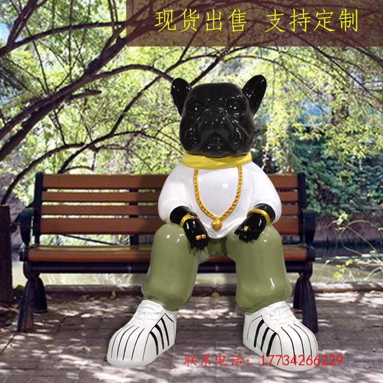 仿真大猫玻璃钢雕塑户外园林庭院美陈摆件卡通动物景观工艺品定制