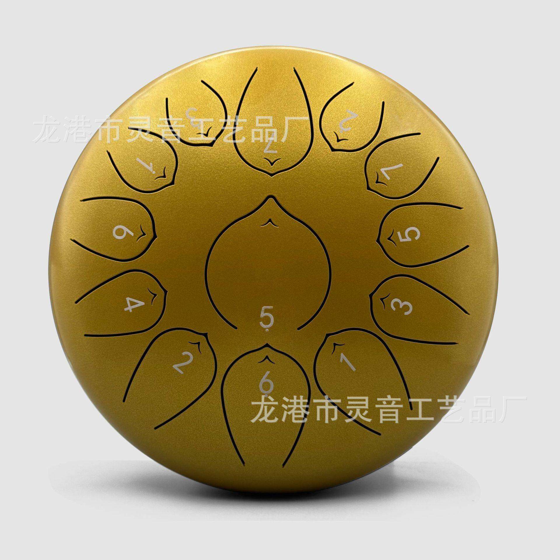 新款直销儿童打击乐器彩色空灵鼓10寸13音莲花鼓梵音鼓初学者手鼓