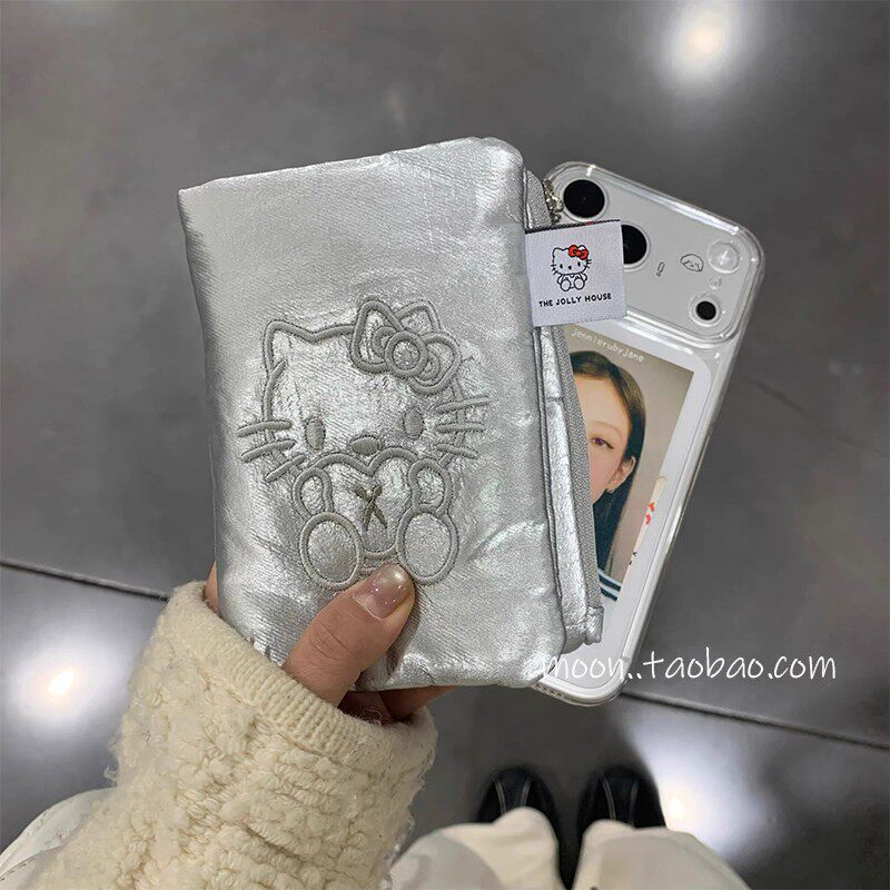 银色亮面护照夹多功能旅行卡包钱包一体出国机票证件护照收纳包