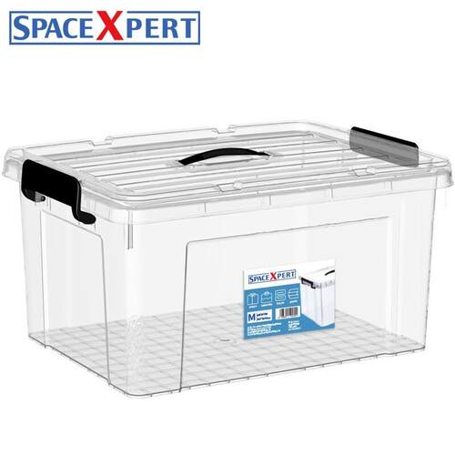 SPACEXPERT塑胶收纳箱 50L手提衣物整理箱 工厂适用塑胶收纳箱