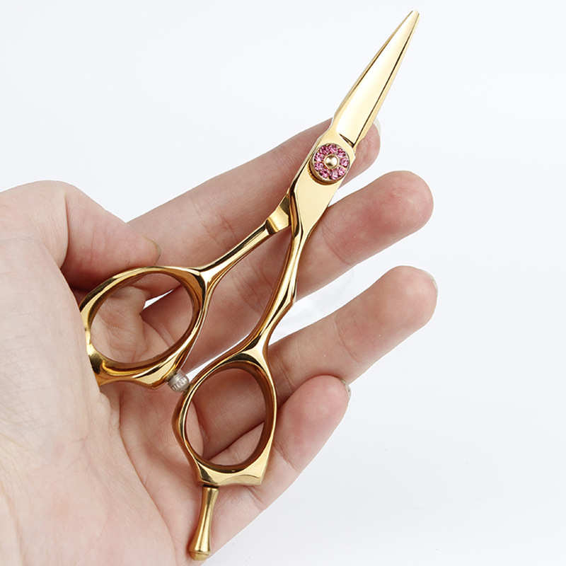 厂家4寸玫瑰9CR迷你理发剪刀平剪刘海剪子眉毛剪小型家用美发剪刀