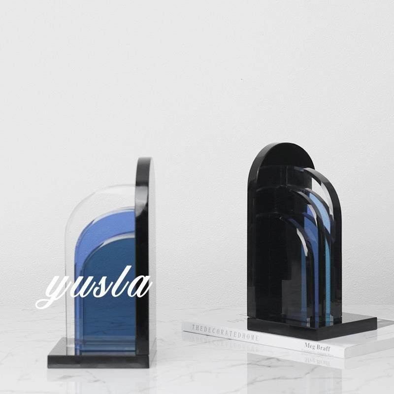 创意书挡书立软装饰品简约样板间办公室书房柜酒柜客厅电视柜摆件