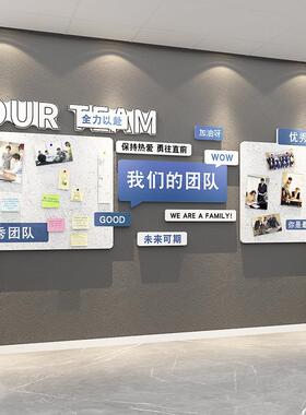 公司毛毡荣誉墙展示照片背景板企业文化办公室墙面公告栏氛围装饰