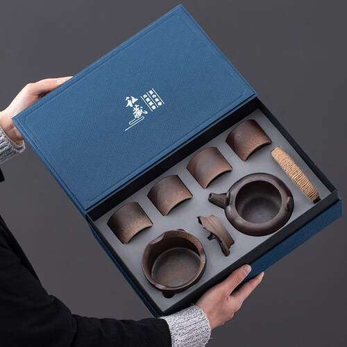 温茶炉茶具提梁套装一壶四杯户外围炉茶具可印logo