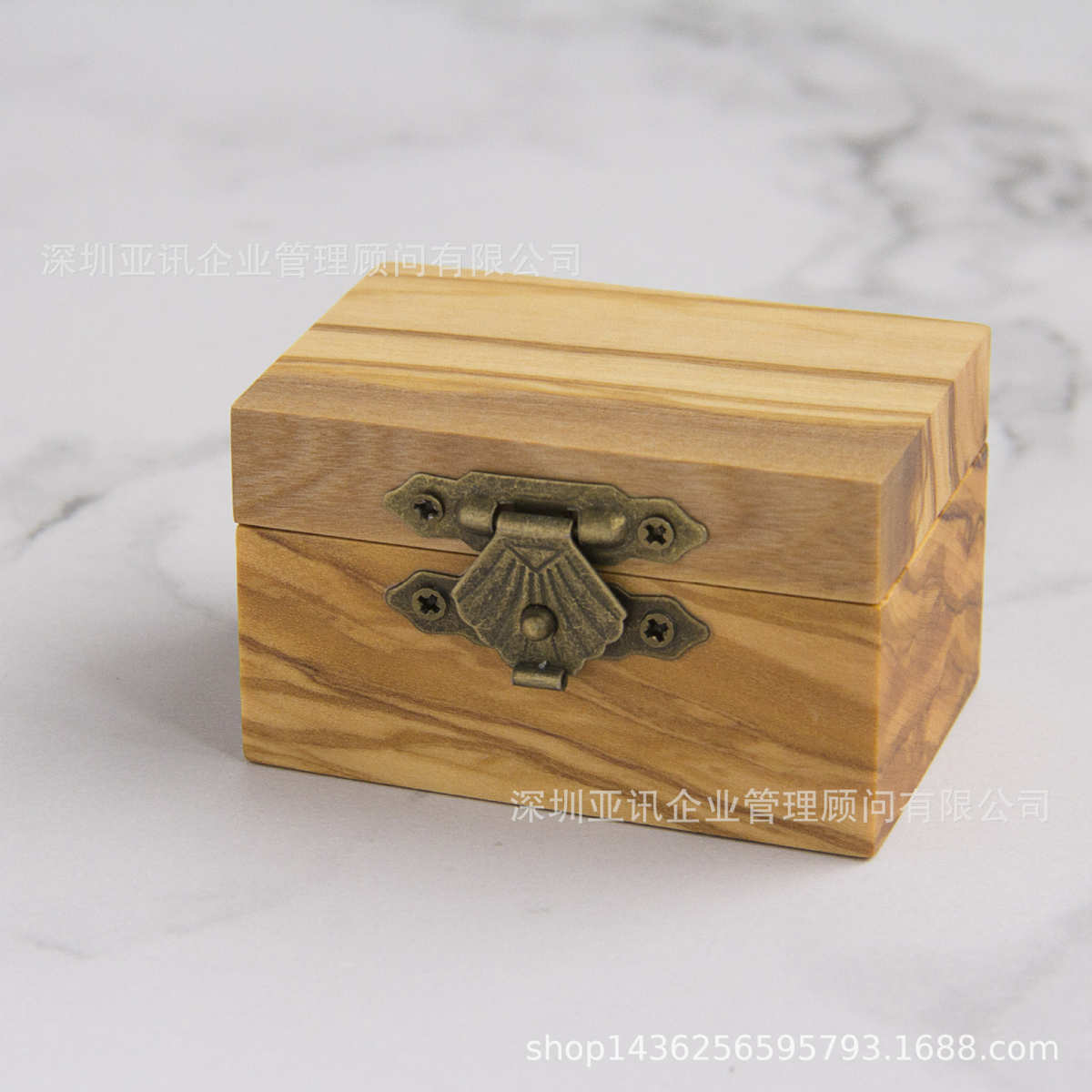 橄榄木戒指盒木首饰盒现货一件代发