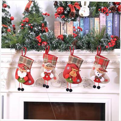 Christmas stocking pendant Christmas stocking gift bag圣诞袜