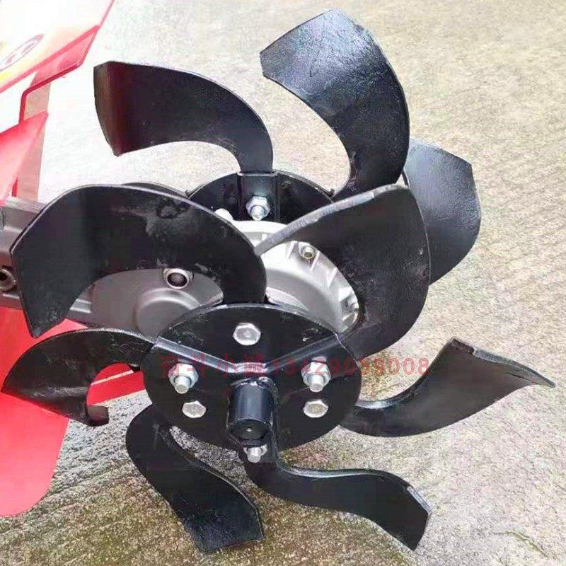 果园开沟机配件除草轮开沟刀松土刀铁轮战农小型微耕机起沟挖沟机