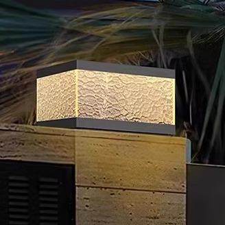 太阳能柱头灯户外防水墙头庭院灯现代室外别墅大门花园围墙柱子灯