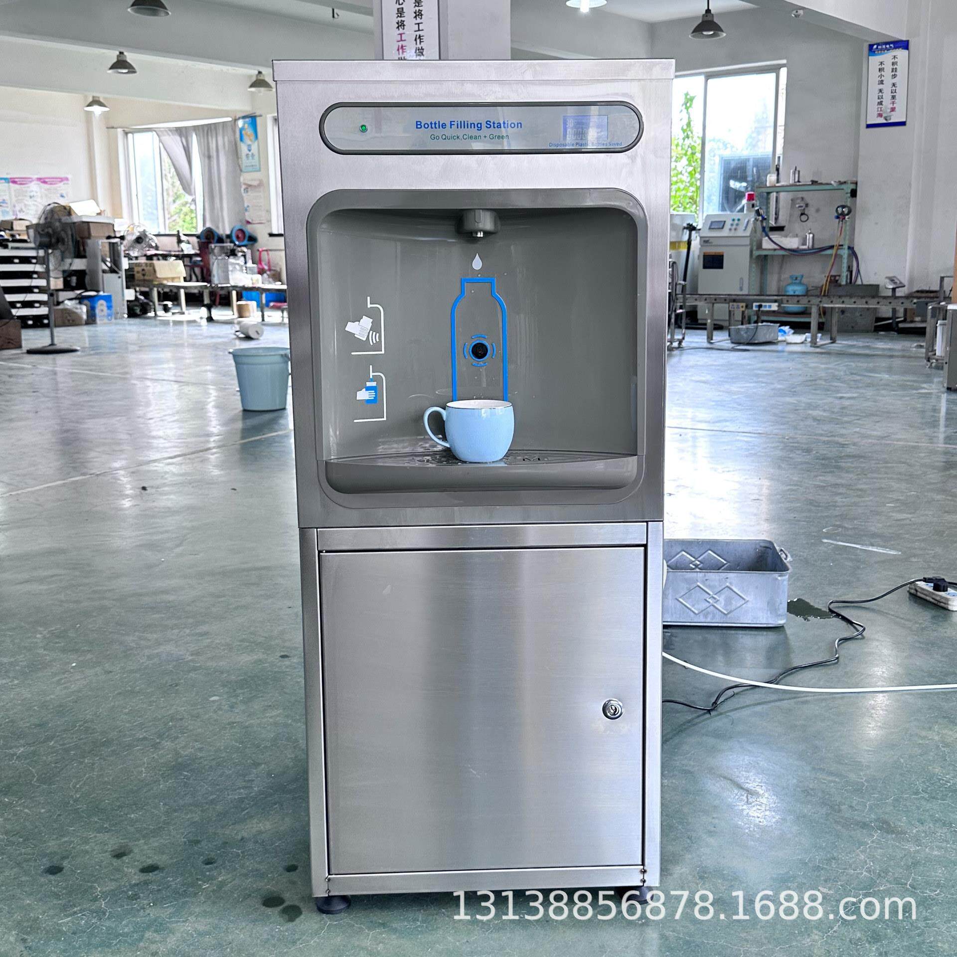 制冷直饮机商用不锈钢饮水机立式饮水台制冷过滤一体冷饮机柜式