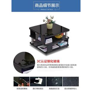 可移动小茶几简约现代家用小户型桌子客厅沙发边几阳台带轮小方桌