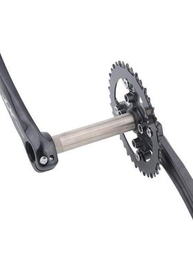 Racework山地车中空一体XT曲柄改装单盘 自行车牙盘 中轴 超健坤