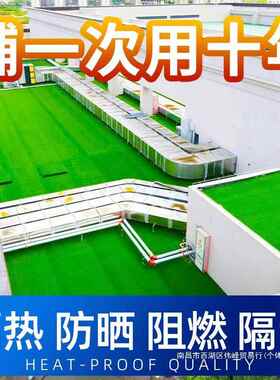 隔热人遮造草坪IFT防假草皮楼阳顶阳光房晒顶地毯塑料垫子屋顶垫