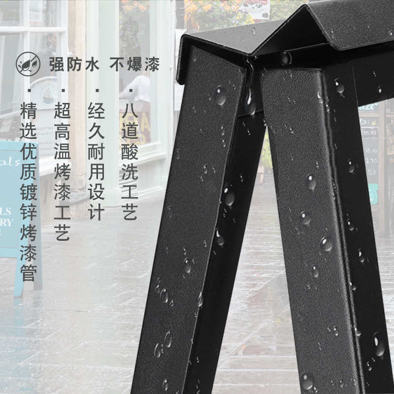 led单面发光海报架高透玻璃餐饮招聘菜单招牌展示立架广告牌定制